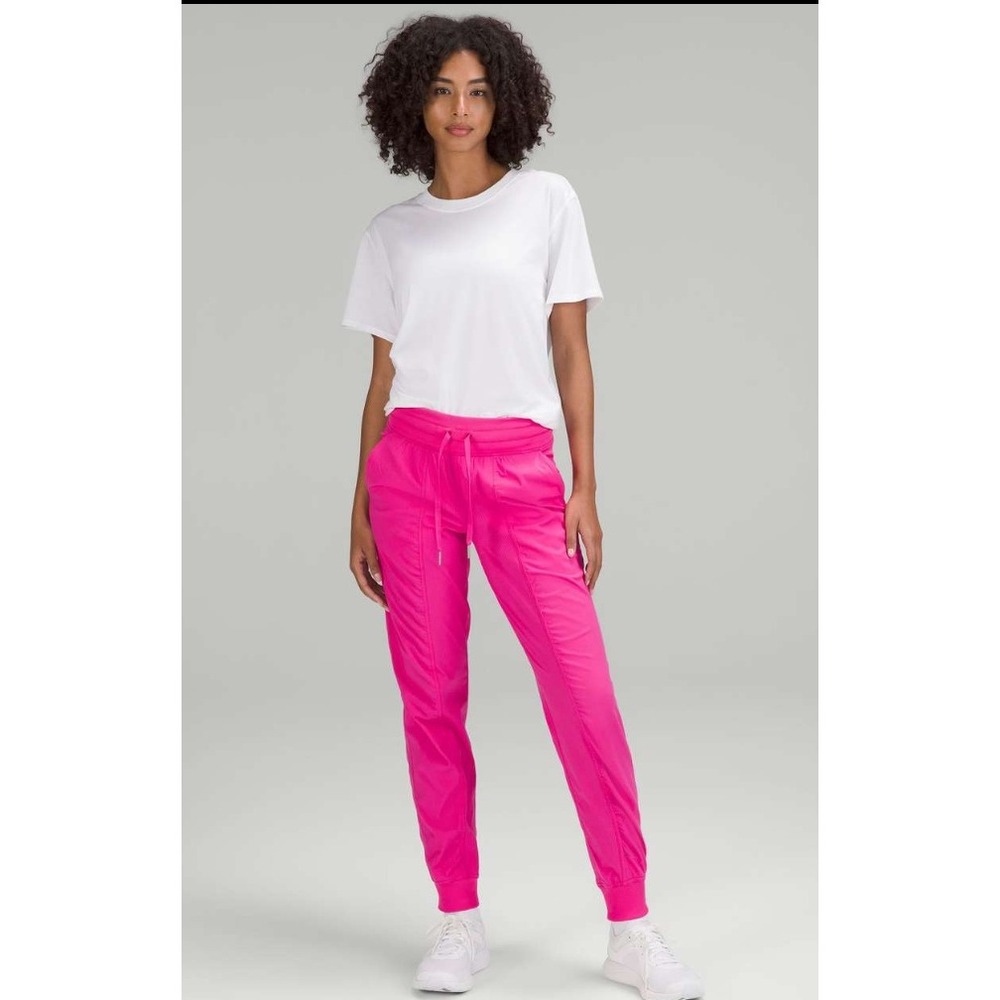 Lululemon Dance Studio Mid-Rise Jogger Full Length Sonic Pink Size 10 Stretch